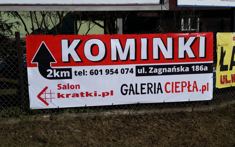 baner reklamowy Kielce